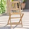 Flash Furniture 2PK Natural Folding Acacia Wood Bistro Chairs THB-C1244-NAT-GG - alternate 2